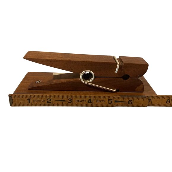 Wood Desk Paper Bill Paper Clip With IMPORTANT Plaque Handmade - Picture 7 of 7